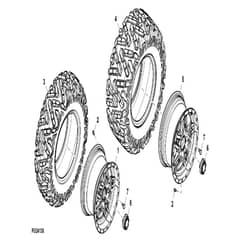 John Deere XUV825E - PC13310 - Alloy Wheels - ST909040