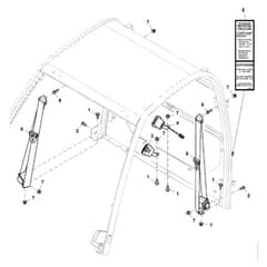 John Deere XUV825i - PC9958 - Seat Belt - ST1028128