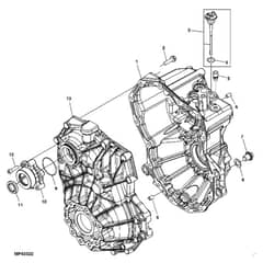 John Deere XUV825i - PC9958 - Transaxle Housing - ST575809