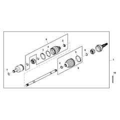 John Deere XUV825i - PC9958 - Front Axle - ST886976