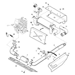 John Deere XUV825M - PC13308 - Muffler - ST897082