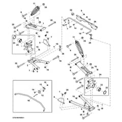 John Deere XUV825M - PC13308 - Rear Suspension - ST897397