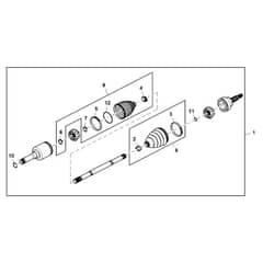 John Deere XUV825M - PC13308 - Rear Axle - ST897607