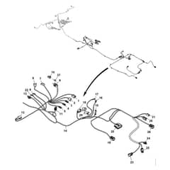 John Deere XUV825M - PC13308 - Chassis Wiring - ST897650