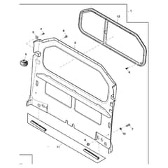 John Deere XUV825M - PC13308 - Rear Panel - ST926554