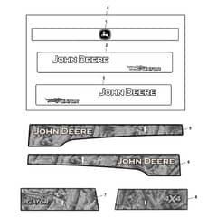 John Deere XUV825M - PC13308 - Labels Kit - ST927022