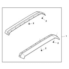 John Deere XUV825M - PC13308 - Rear Fender - ST936934