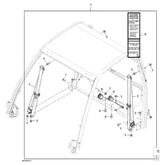 John Deere XUV825M - PC13309 - Seat Belt - ST1028139
