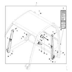 John Deere XUV825M - PC13309 - Seat Belt - ST1028151