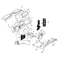 John Deere XUV825M - PC13309 - Graphics Panel - ST896550