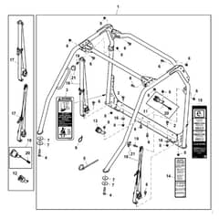 John Deere XUV825M - PC13309 - Occupant Protection - ST897061