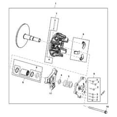 John Deere XUV825M - PC13309 - Primary Clutch - ST897462
