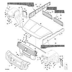 John Deere XUV825M - PC13309 - Hood - ST897908
