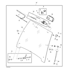 John Deere XUV825M - PC13309 - Windshield Kit - ST898836