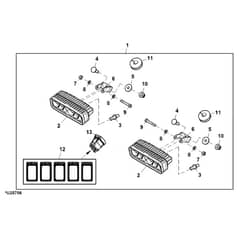 John Deere XUV825M - PC13309 - Driving Lights - ST926609
