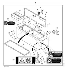 John Deere XUV825M - PC13309 - Top Opening ( - 060000) - ST927024