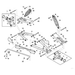 John Deere XUV825M - PC13309 - Rear Suspension (020001 - ) - ST941754