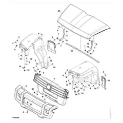 John Deere XUV825M - PC16090 - Hood - ST1001173