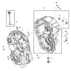 John Deere XUV825M - PC16090 - Transaxle Housing - ST1001890