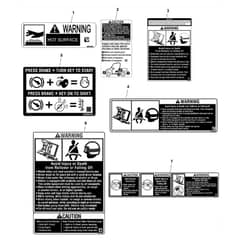 John Deere XUV825M - PC16090 - Labels - ST1005761