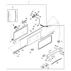 John Deere XUV825M - PC16090 - Glass Windshield - ST1024962