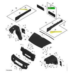 John Deere XUV825M - PC16090 - Hood (080001 - ) - ST2111368