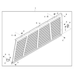 John Deere XUV835E - PC13094 - Rear Screen - ST868326