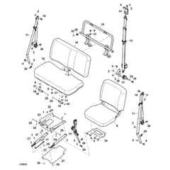 John Deere XUV835E - PC13094 - Seat - ST896277