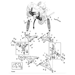John Deere XUV835E - PC13094 - Front Suspension ( - 030000) - ST898308