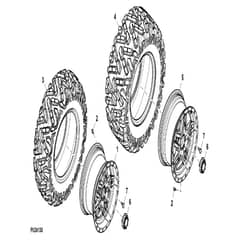 John Deere XUV835E - PC13094 - Alloy Wheels - ST909040