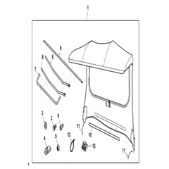 John Deere XUV835E - PC13094 - Canvas Cab - ST913003