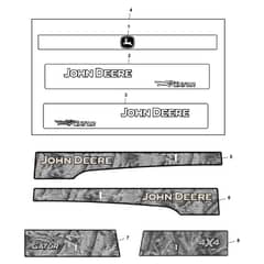 John Deere XUV835E - PC13094 - Labels Kit - ST927022