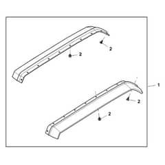 John Deere XUV835E - PC16094 - Rear Fender - ST936934