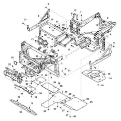 John Deere XUV835E - PC16094 - Frame - ST999895