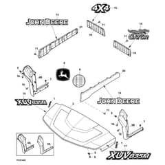 John Deere XUV835M - PC13095 - Hood - ST899004