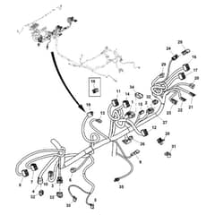John Deere XUV835M - PC13095 - Chassis Wiring (3/3) - ST899400