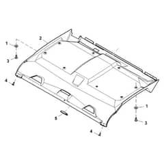 John Deere XUV835M - PC13095 - Headliner - ST899774