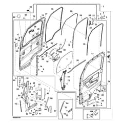 John Deere XUV835M - PC13095 - Door Kit - ST919988