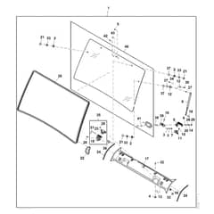 John Deere XUV835M - PC16082 - Windshield Kit - ST1002922