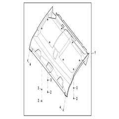 John Deere XUV835M - PC16082 - Headliner Kit - ST1007119