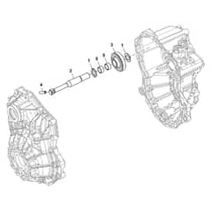 John Deere XUV835R - PC13096 - Reverse Shaft - ST902615