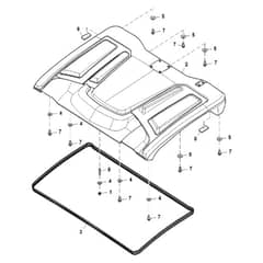 John Deere XUV835R - PC13096 - Roof - ST909051