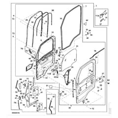 John Deere XUV835R - PC13096 - Door Kit - ST919981