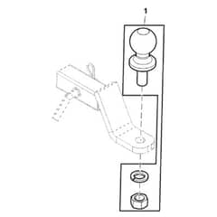 John Deere XUV835R - PC13096 - Hitch Ball - ST927202