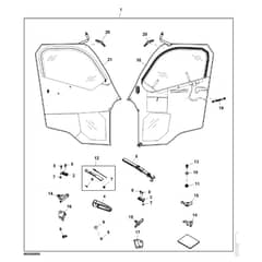 John Deere XUV835R - PC13096 - Canvas Door - ST986934