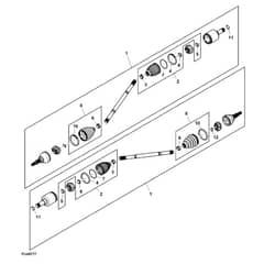 John Deere XUV835R - PC16091 - Rear Axle - ST1001632