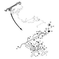 John Deere XUV835R - PC16091 - Chassis Wiring (5/5) - ST1002740