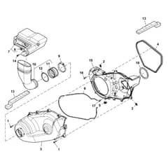 John Deere XUV835R - PC16091 - Clutch Housing - ST1003285