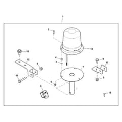 John Deere XUV835R - PC16091 - Beacon Light - ST1003841