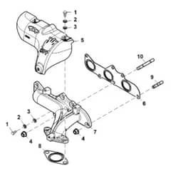 John Deere XUV835R - PC16091 - Exhaust Manifold - ST1005659